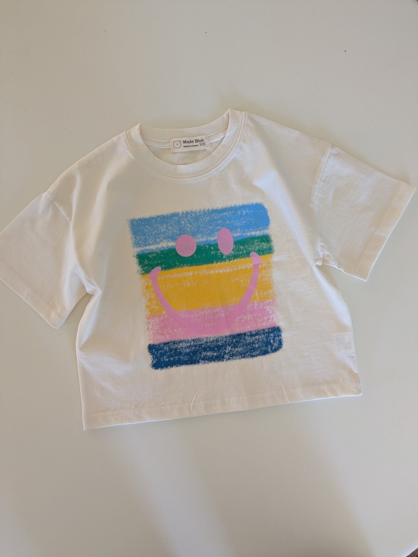 Rainbow tee cream
