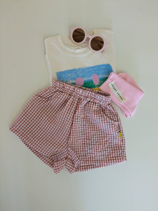 check short pink