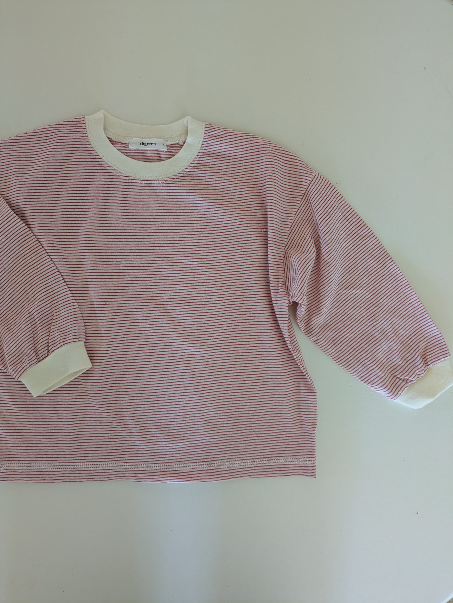 Striped tee red