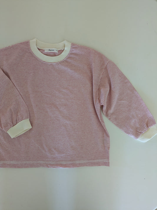 Striped tee red