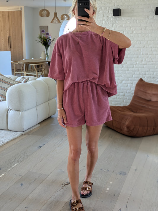 Spons set soft burgundy