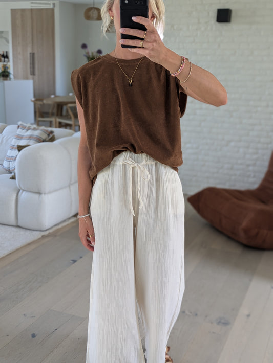 Spons top brown