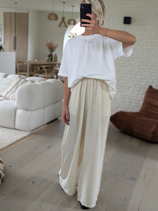Striped pants yellow