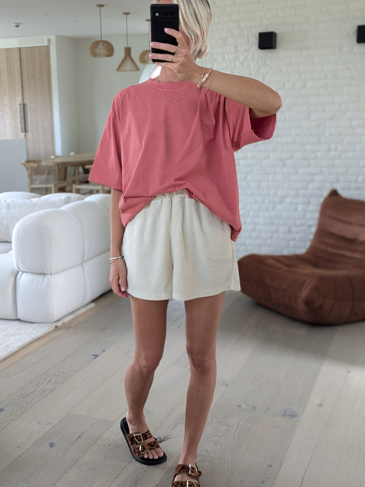Oversized t-shirt terracotta