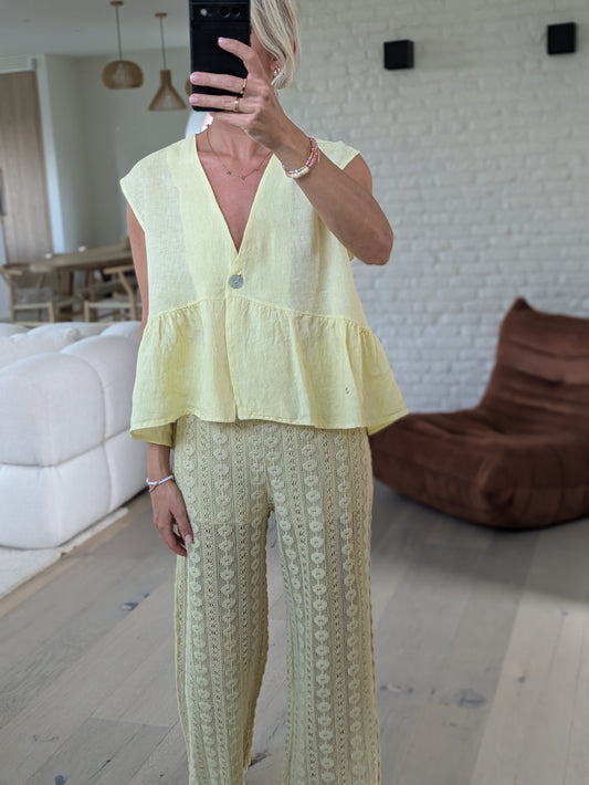 Yellow blouse