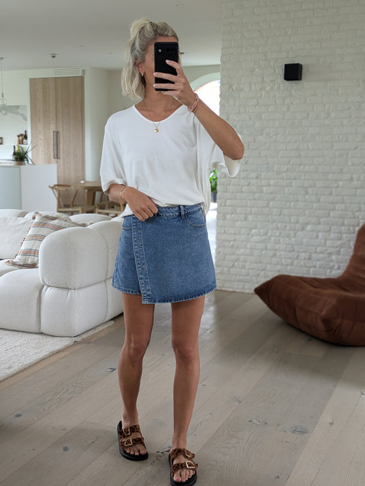 Jeans skort blue