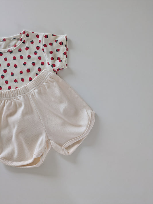 Rib short cream