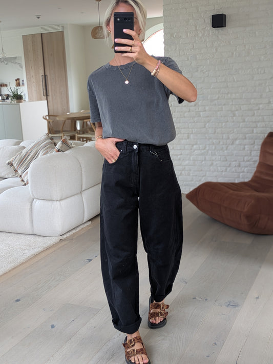 Balloon jeans black