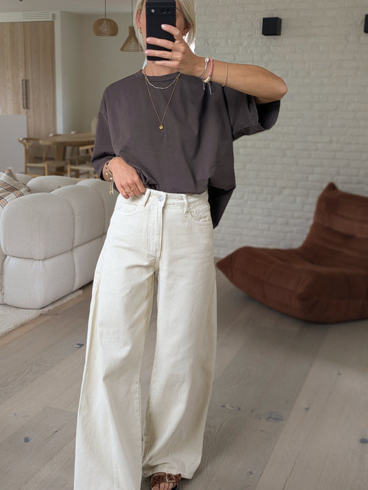 Oversized t-shirt brown