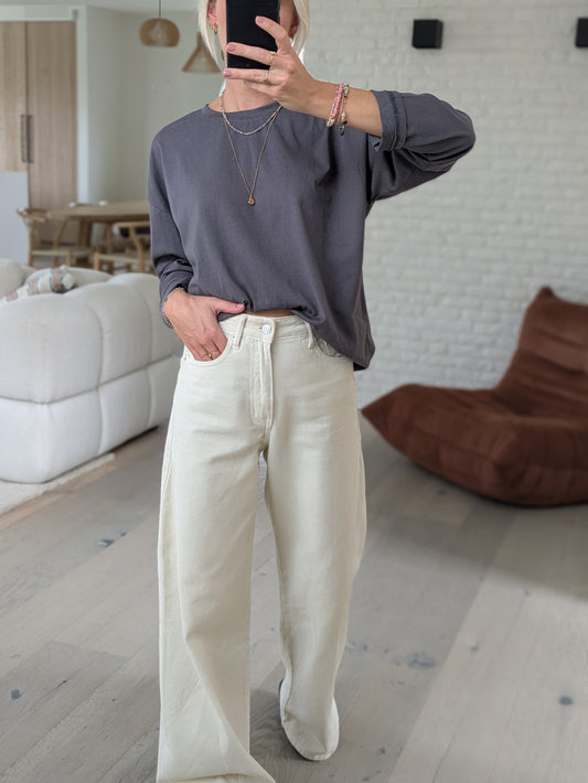 Remus longsleeve tee dark grey