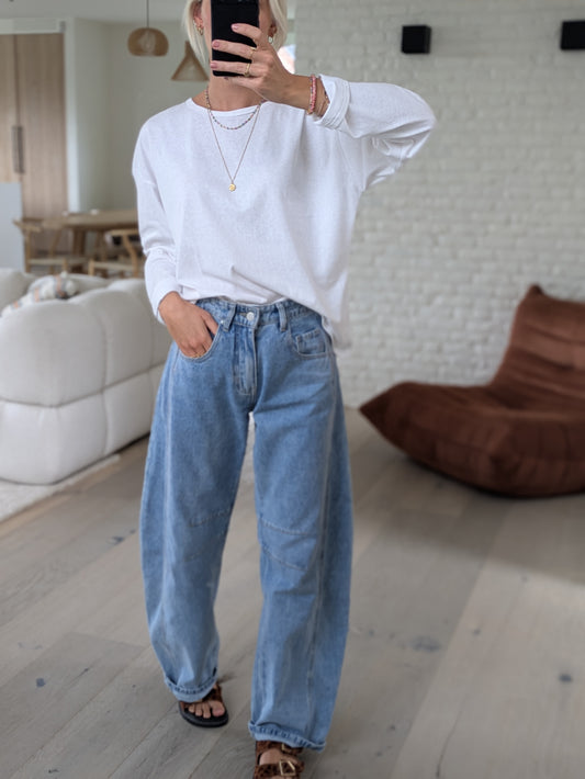 Remus longsleeve tee white