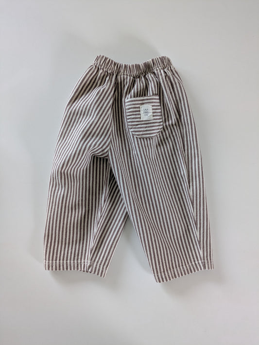 Striped pants brown
