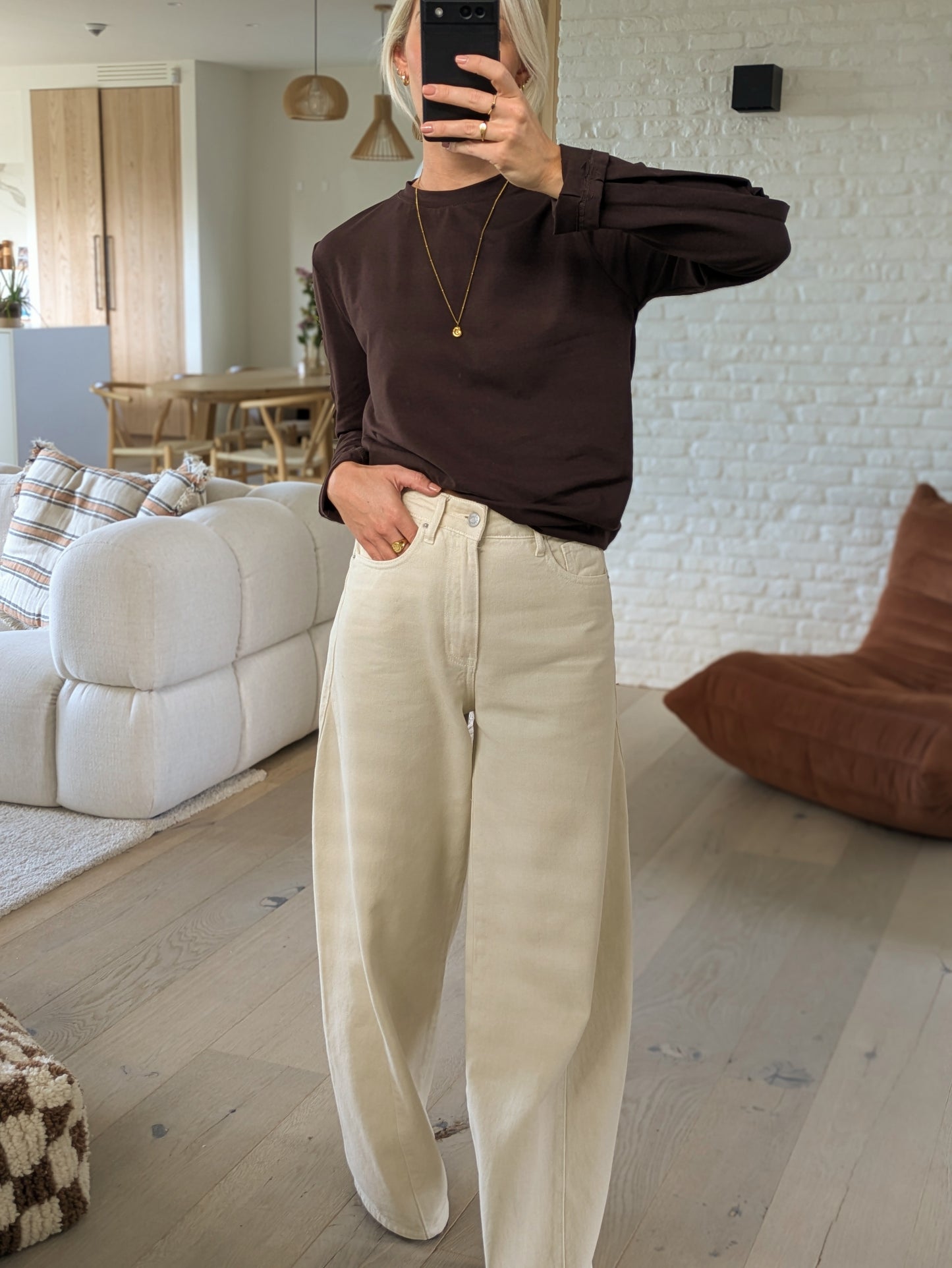 Basic longsleeve brown