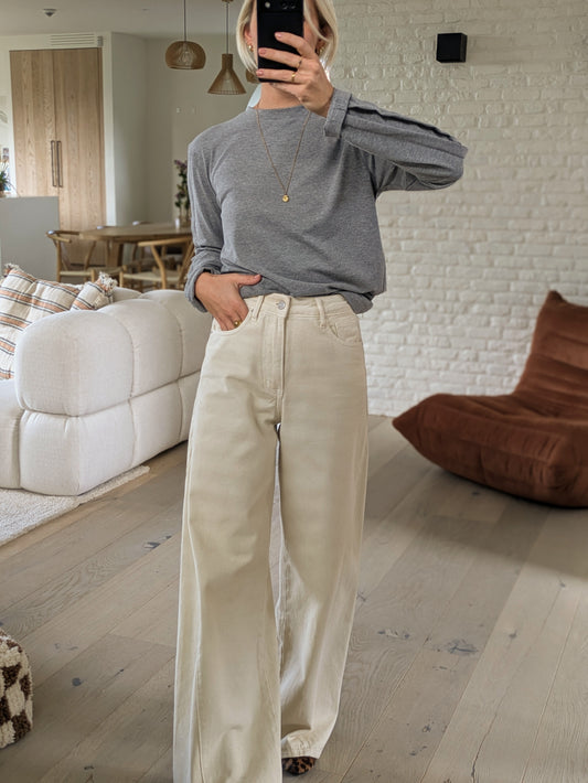 Basic longsleeve tee grey