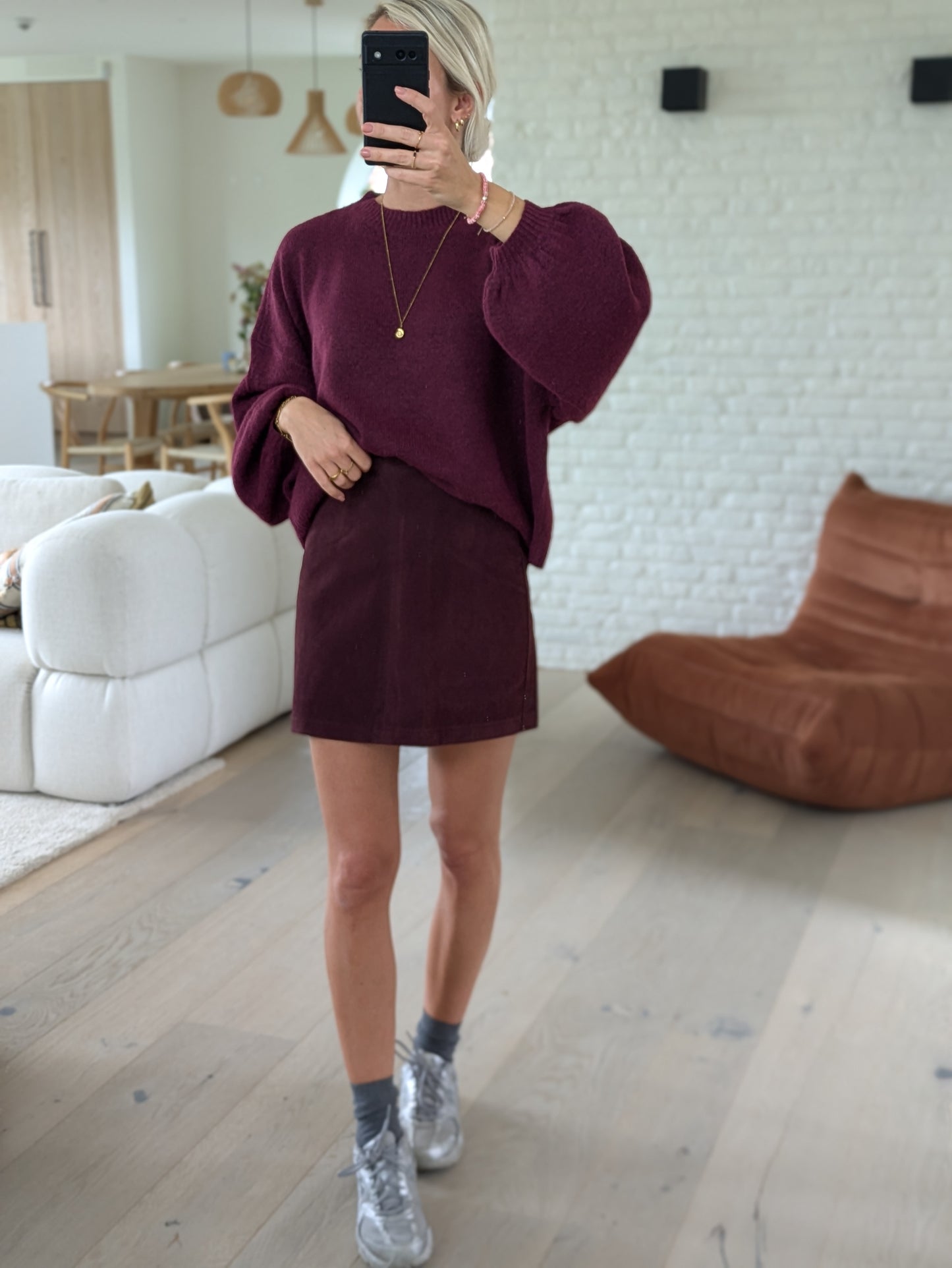 Skirt burgundy