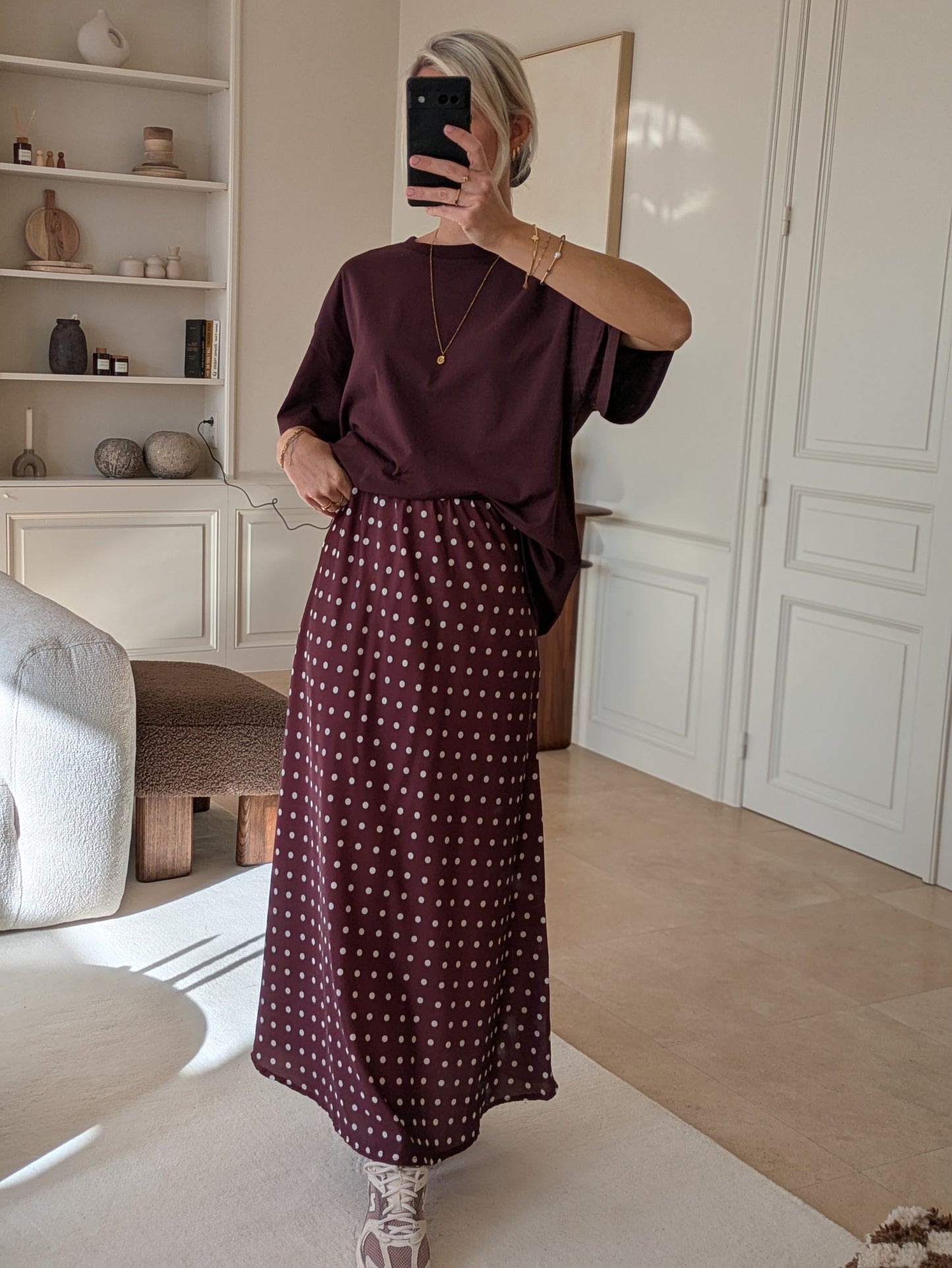 Oversized t-shirt Burgundy