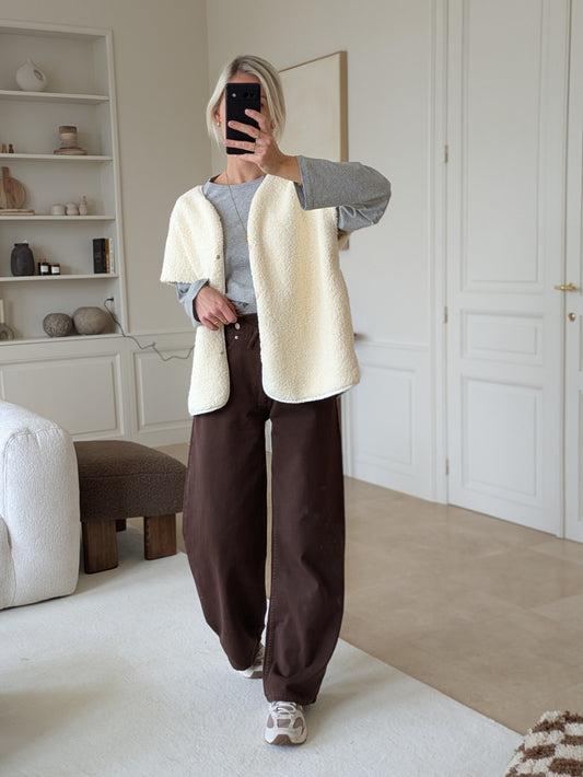 Anna bodywarmer cream