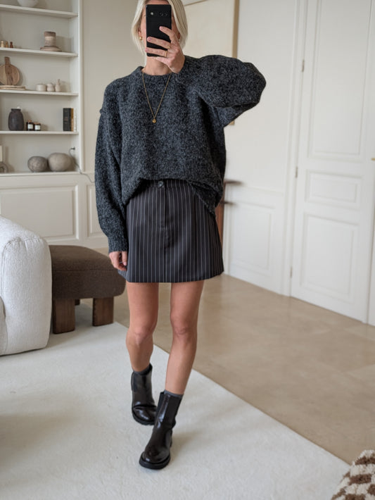 Marie pull dark grey