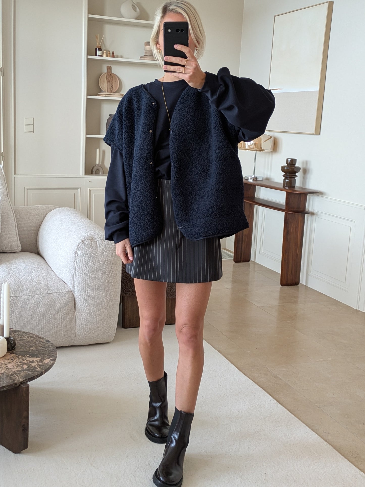 Anna bodywarmer navy