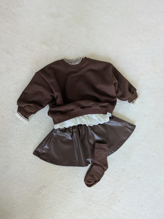 Oversized sweater brown