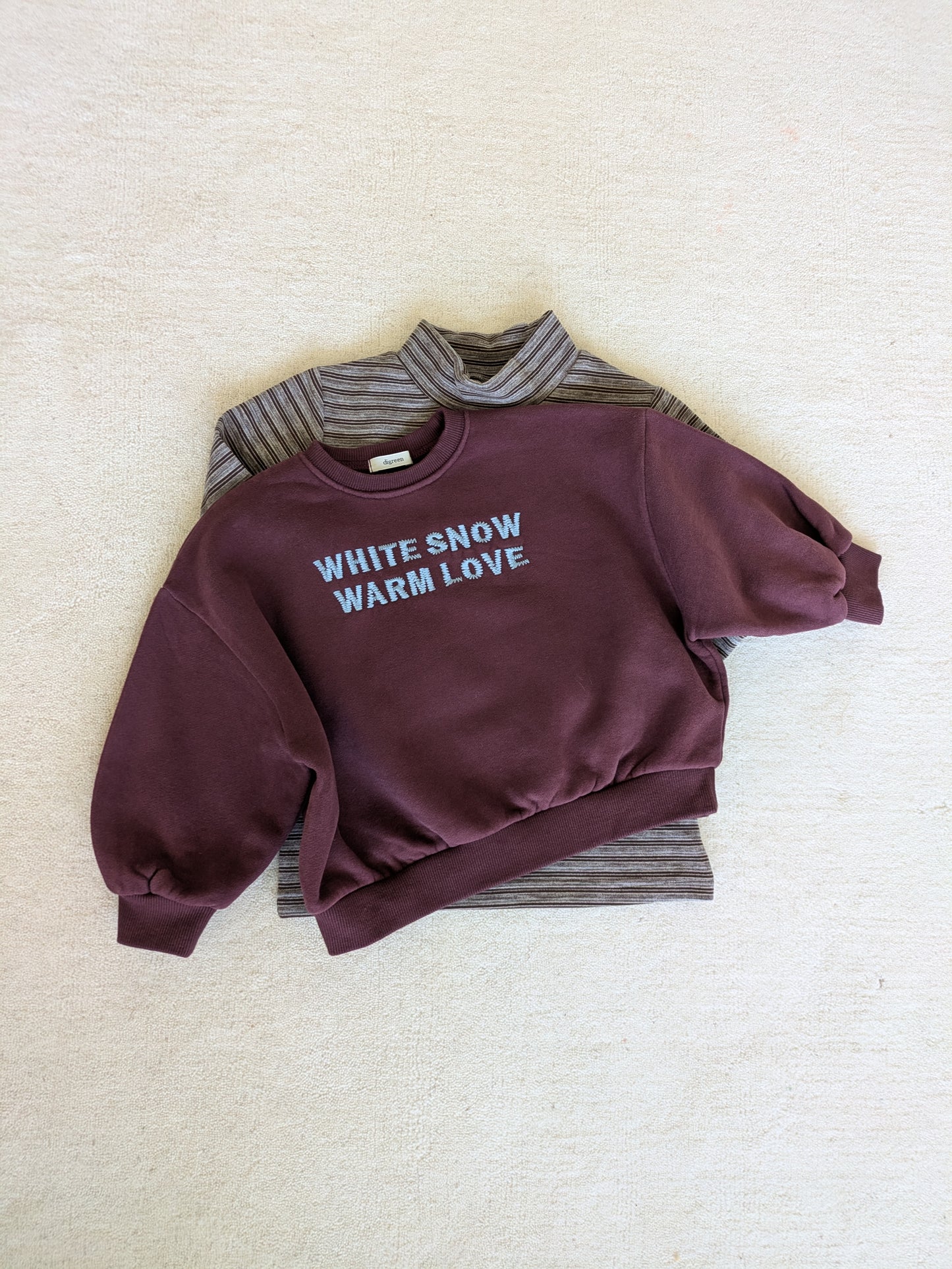 Zigzag sweater burgundy