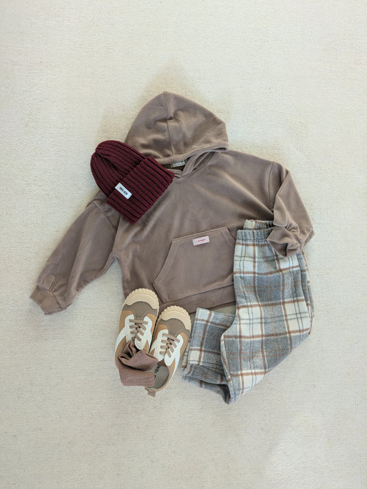 Soft hoodie brown