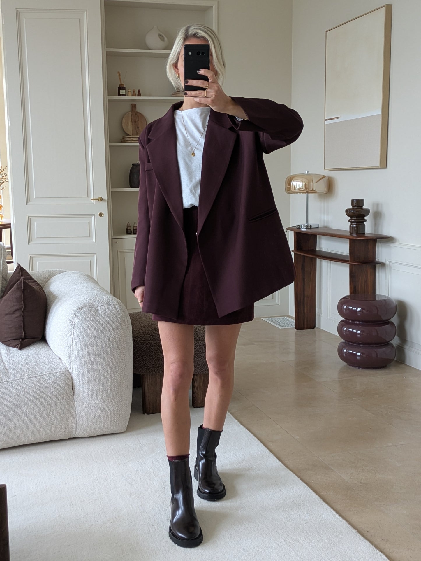 Claire blazer burgundy