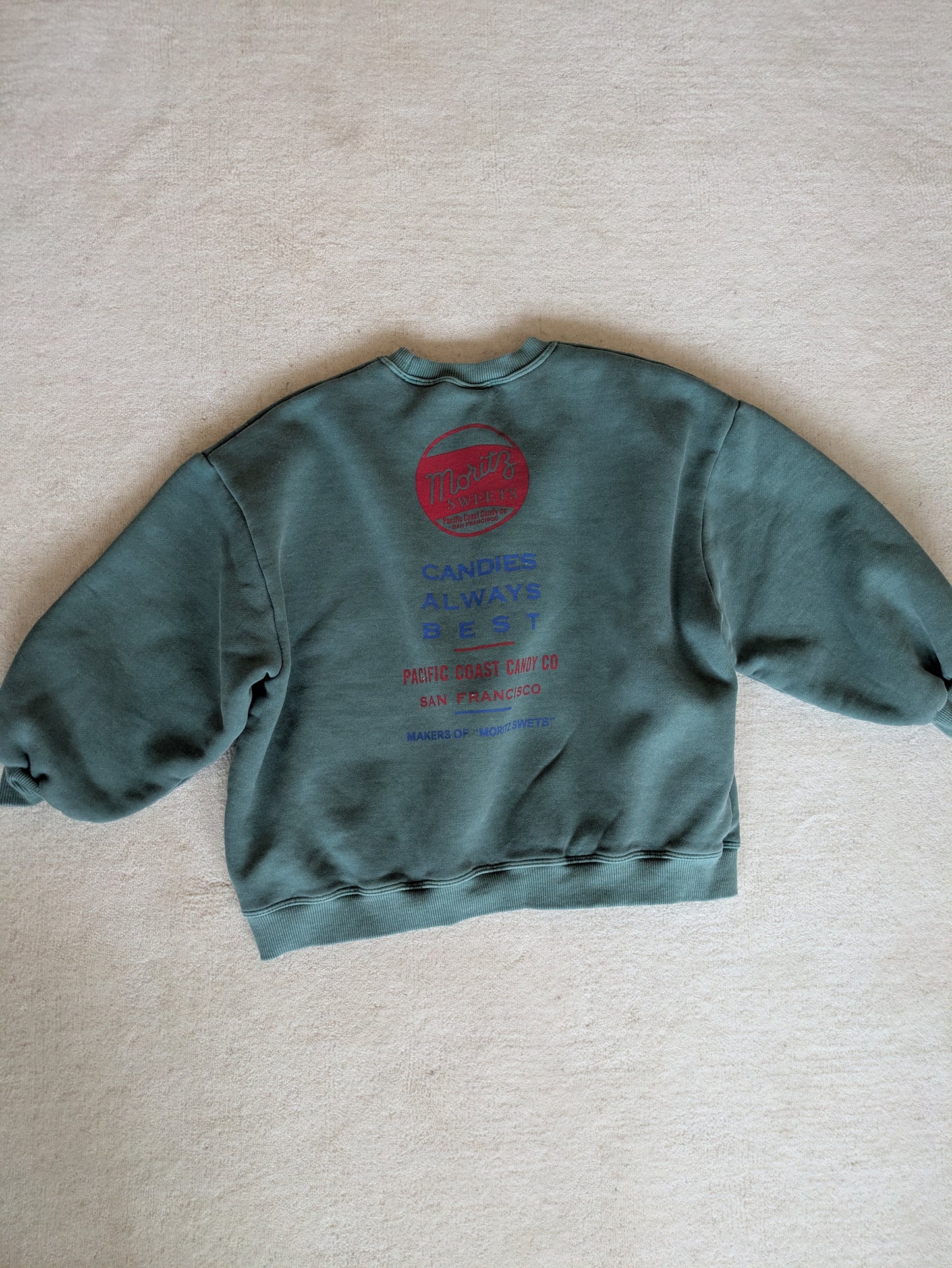 Candy Pig Sweatshirt green (kids)