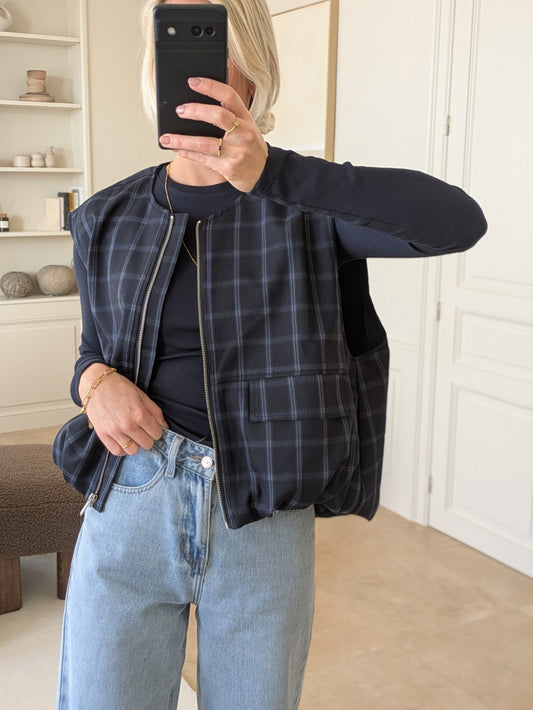 Sofie vest navy