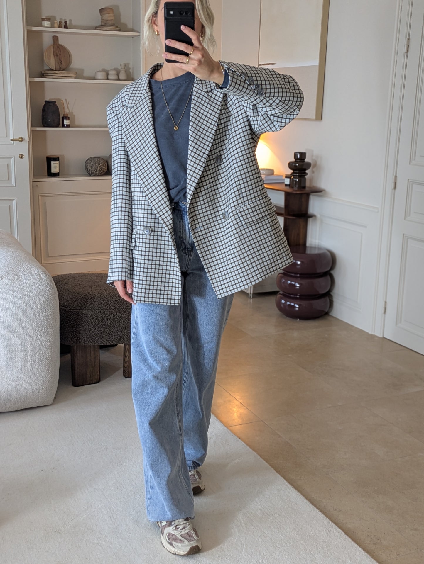 Scarlett check blazer