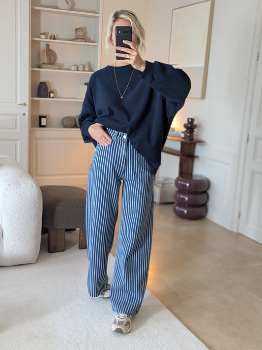Louse striped jeans