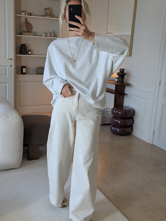 Sofie pull white melange