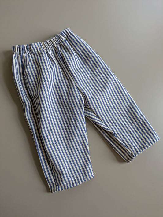 Striped louis pants blue