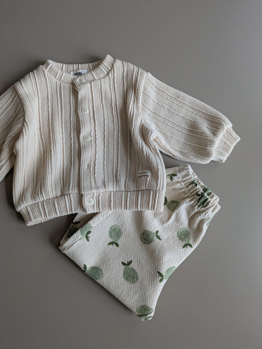 Churros cardigan ivory