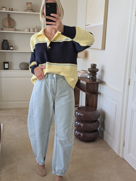 Saar striped pull yellow