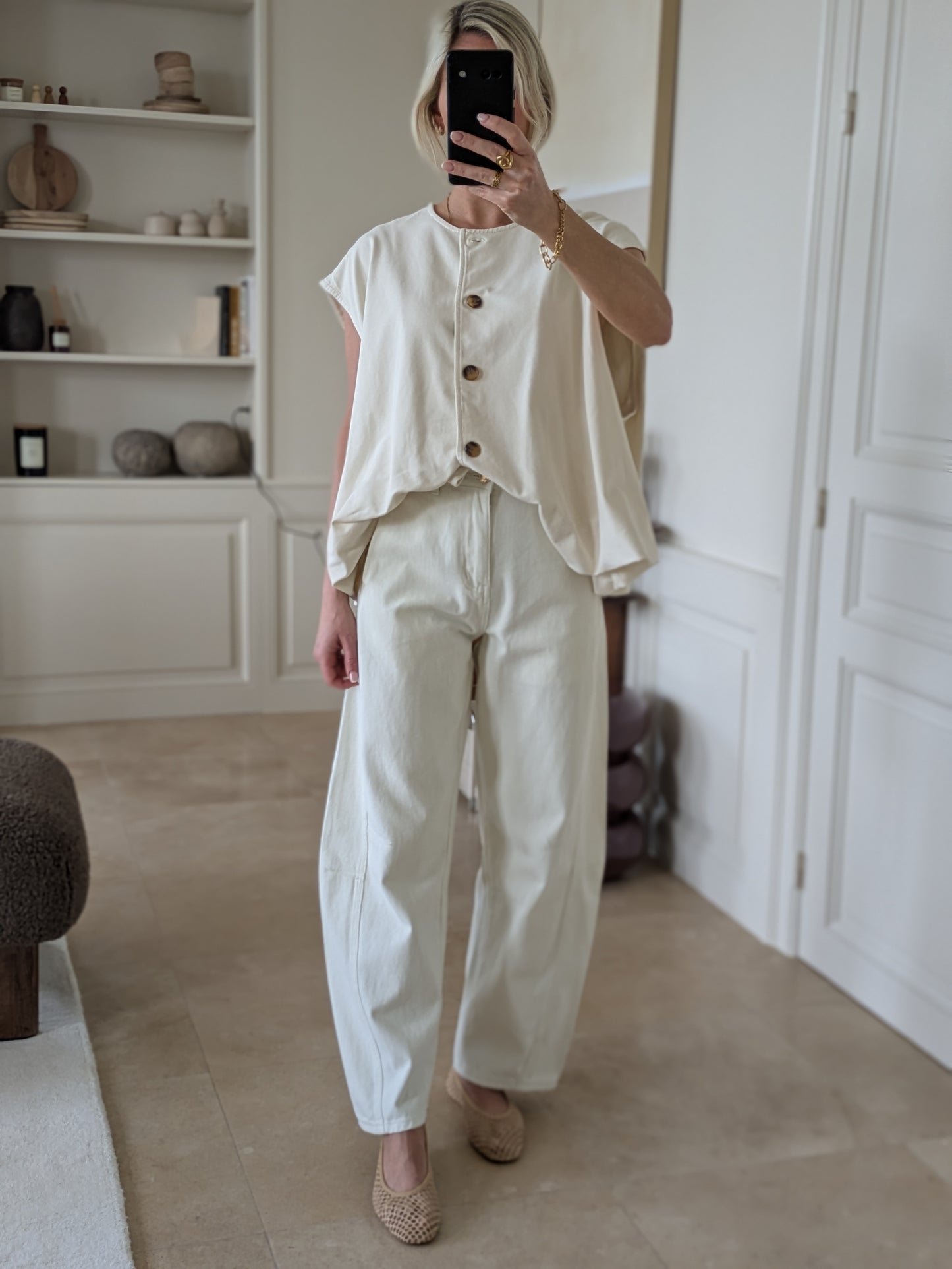 Rachel gilet cream
