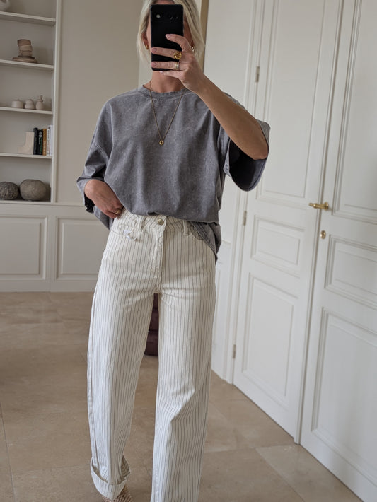 Washed tee grey