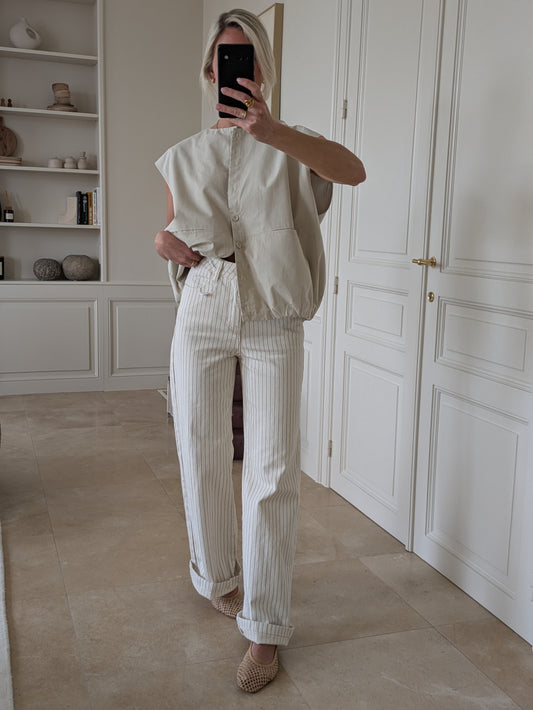 Cream vest