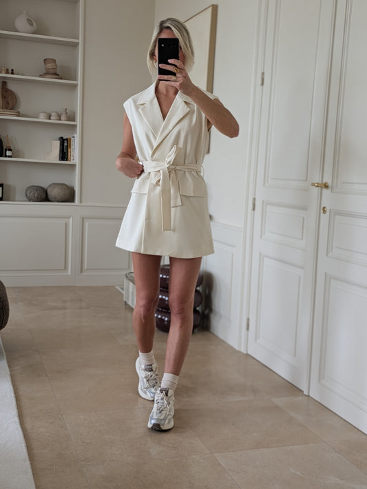 Blazer dress cream