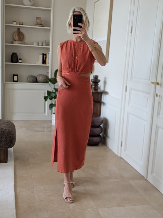 Dress terracotta