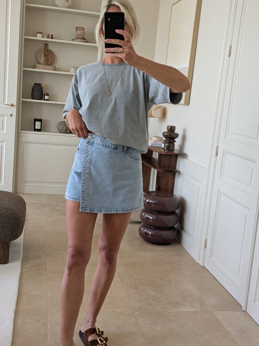 Jeans skort blue