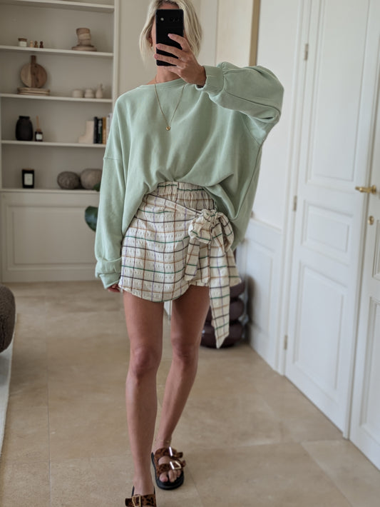 Soft ribble sweater mint