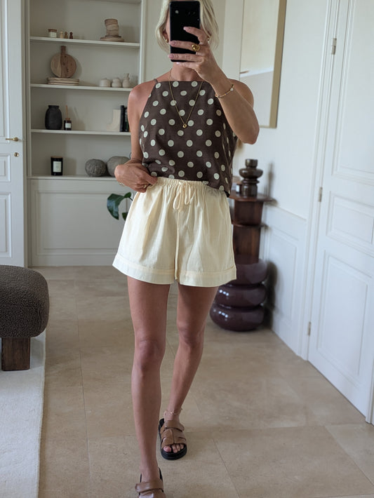 Cozette dot top brown