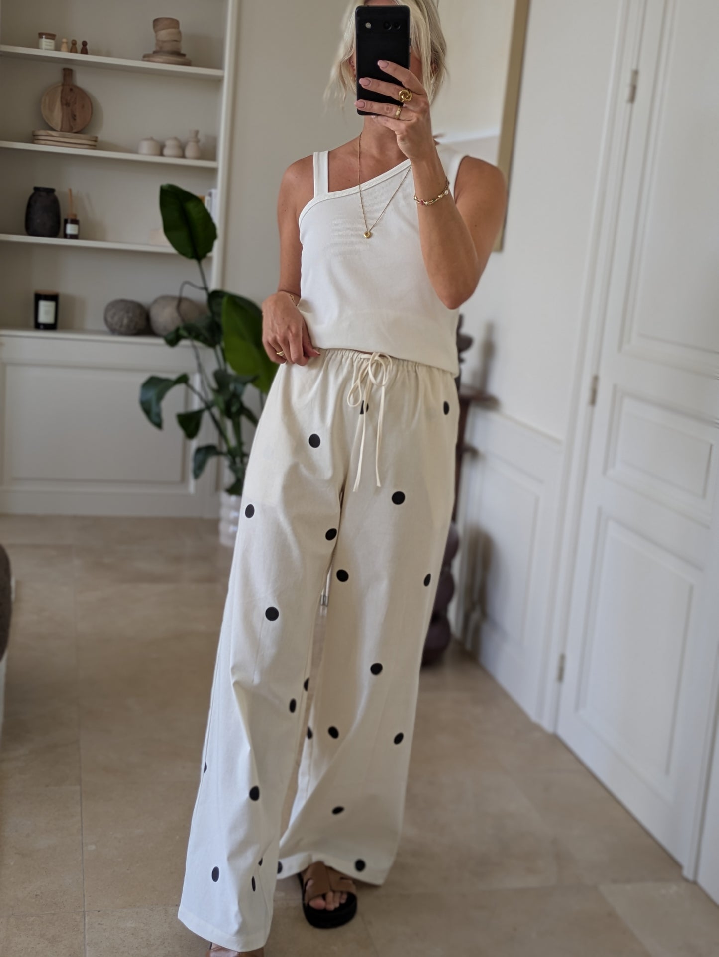 Emma top one shoulder white