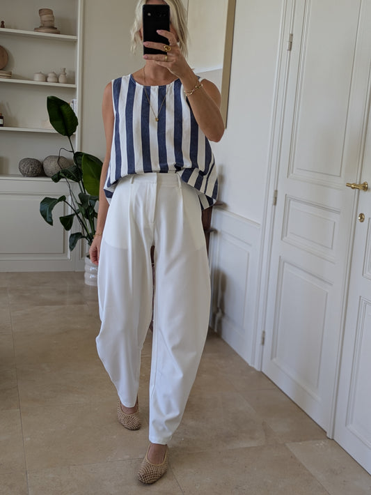 Striped top navy