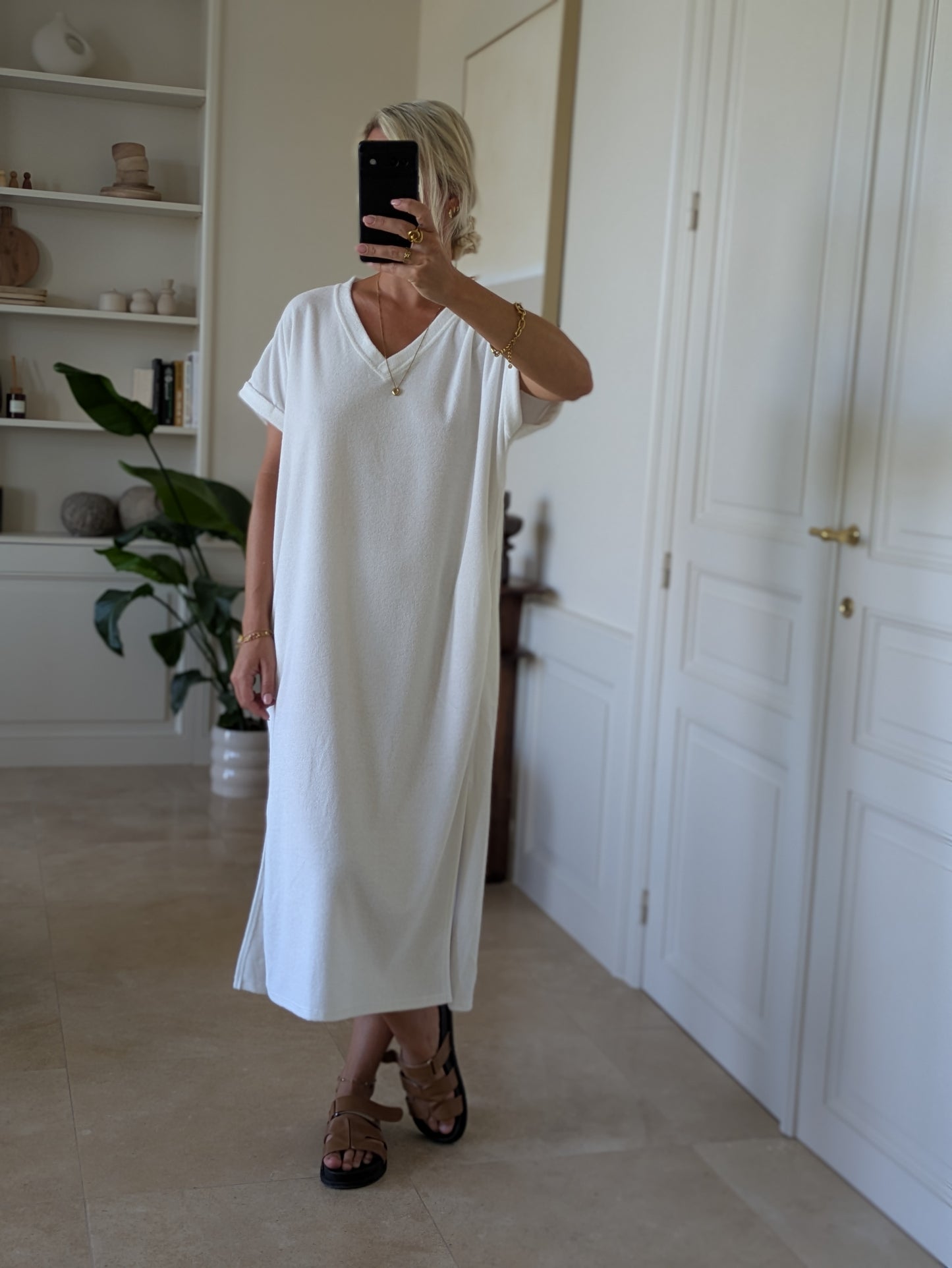 Spons dress white