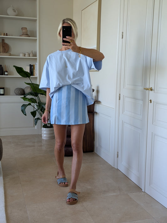 Maud basic t-shirt light blue