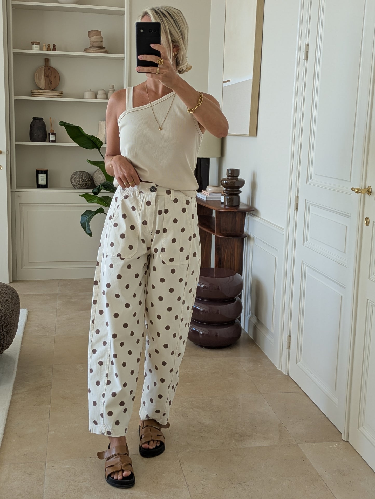 Dot pants cream