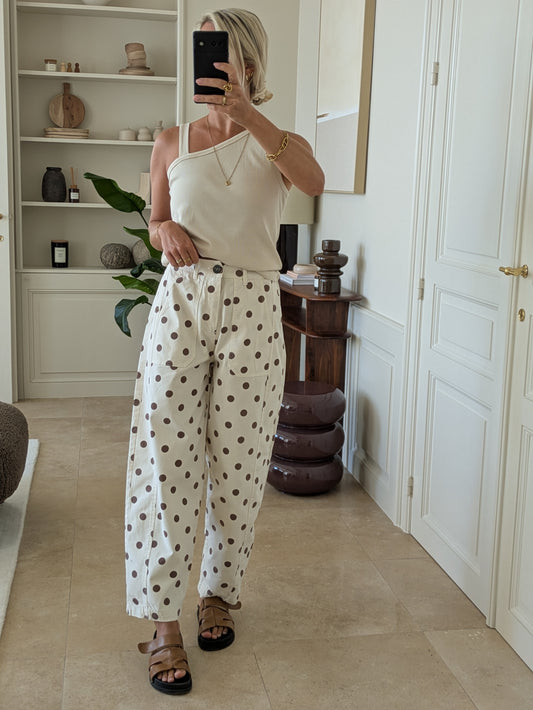 Dot pants cream