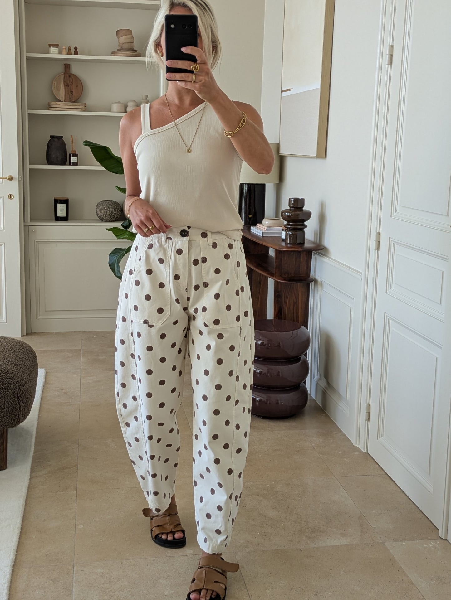 Dot pants cream